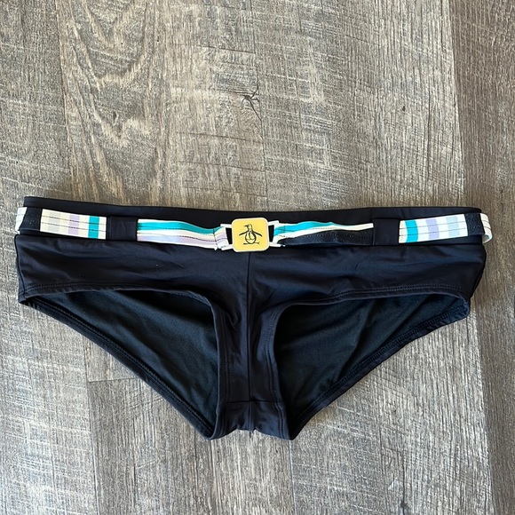 Large Original Penguin black swim bottoms - Picture 1 of 5